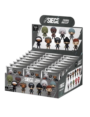SIX SIEGE - Series 1 - 3D Foam Bag Clip (Display 24 Pcs) 
