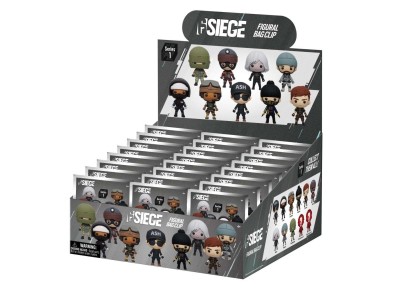 SIX SIEGE - Series 1 - 3D Foam Bag Clip (Display 24 Pcs) 