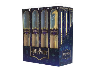 HARRY POTTER - Présentoir 12 Baguettes Role Play 