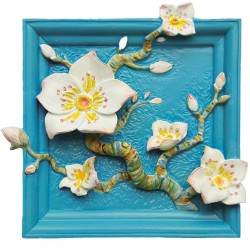 MAGNET DIY - Fleur d'abricotier - Aimant à peindre en 3D DIY 