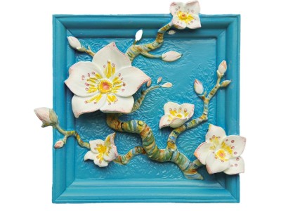 MAGNET DIY - Fleur d'abricotier - Aimant à peindre en 3D DIY 