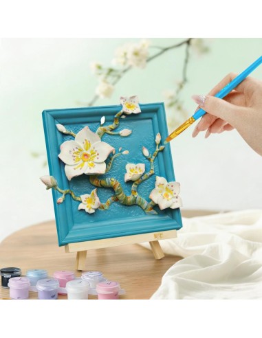 MAGNET DIY - Fleur d'abricotier - Aimant à peindre en 3D DIY 