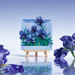 MAGNET DIY - Iras Lilas - Aimant à peindre en 3D DIY  2