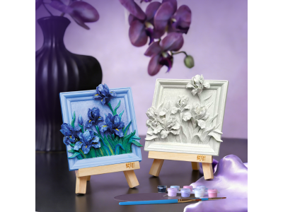 MAGNET DIY - Iras Lilas - Aimant à peindre en 3D DIY 