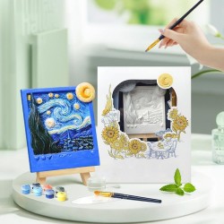 MAGNET DIY - Nuit Etoilée - Aimant à peindre en 3D DIY  2