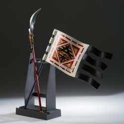 KINGDOM -Drapeau de Shin & Glaive de Ohki -Figurine Grandista 2/2 32cm  2