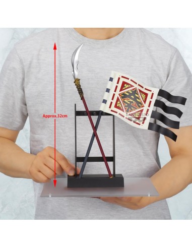 KINGDOM -Drapeau de Shin & Glaive de Ohki -Figurine Grandista 2/2 32cm 