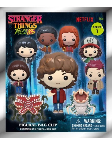 STRANGER THINGS TALES 85 - Series 1 -3D Foam Bag Clip (Display 24 Pcs) 