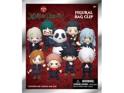 JUJUTSU KAISEN - Series 2 - 3D Foam Bag Clip (Display 24 Pcs) 