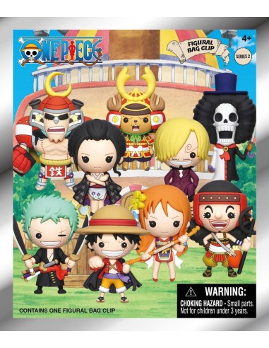 ONE PIECE - Series 2 - 3D Foam Bag Clip (Display 24 Pcs) 