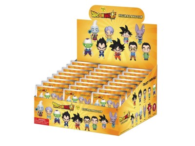 DRAGON BALL SUPER - Series 1 - 3D Foam Bag Clip (Display 24 Pcs) 
