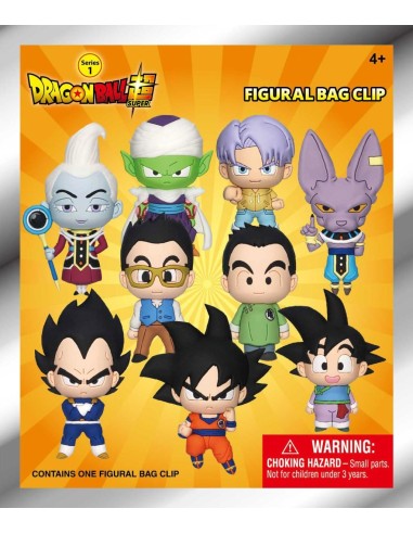 DRAGON BALL SUPER - Series 1 - 3D Foam Bag Clip (Display 24 Pcs) 
