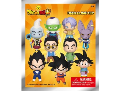 DRAGON BALL SUPER - Series 1 - 3D Foam Bag Clip (Display 24 Pcs) 