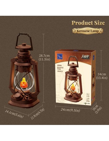 PANTASY - Lampe au Kérosène - Bloc de Construction 379 pcs 