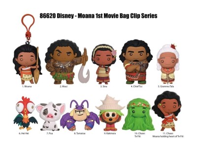 VAIANA - Series 2 - 3D Foam Bag Clip (Display 24 Pcs) 
