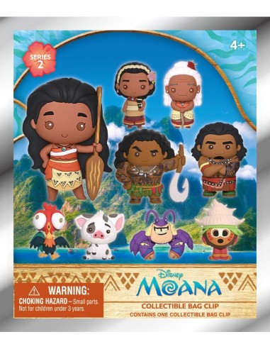 VAIANA - Series 2 - 3D Foam Bag Clip (Display 24 Pcs) 