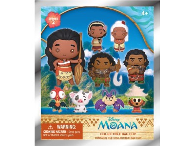 VAIANA - Series 2 - 3D Foam Bag Clip (Display 24 Pcs) 