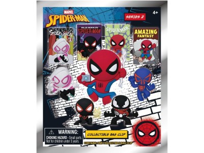 SPIDER-MAN CLASSIC - Series 2 - 3D Foam Bag Clip (Display 24 Pcs) 