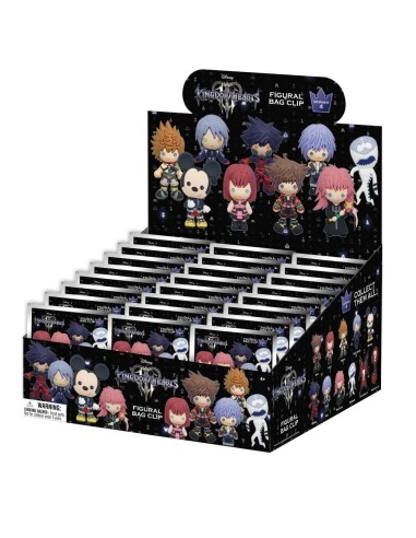 KINGDOM HEARTS - Series 4 - 3D Foam Bag Clip (Display 24 Pcs) 