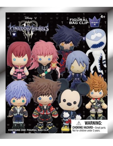 KINGDOM HEARTS - Series 4 - 3D Foam Bag Clip (Display 24 Pcs) 