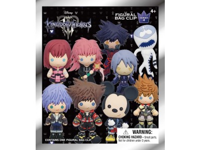 KINGDOM HEARTS - Series 4 - 3D Foam Bag Clip (Display 24 Pcs) 