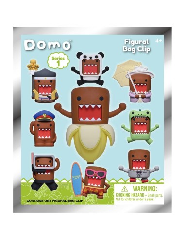 DOMO-KUN - Series 1 - 3D Foam Bag Clip (Display 24 Pcs) 