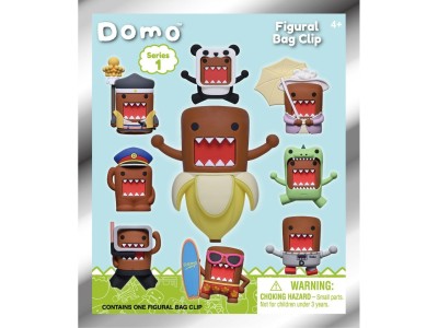 DOMO-KUN - Series 1 - 3D Foam Bag Clip (Display 24 Pcs) 