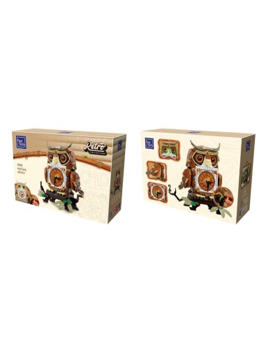 PANTASY - Horloge hibou - Bloc de Construction 897 pcs 