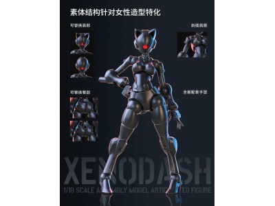 SHEIK MAINLAND - Xenodash (Noir) - Model Kit 1/18 