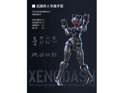SHEIK MAINLAND - Xenodash (Noir) - Model Kit 1/18 