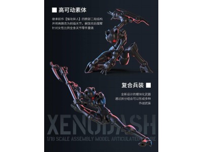 SHEIK MAINLAND - Xenodash (Noir) - Model Kit 1/18 