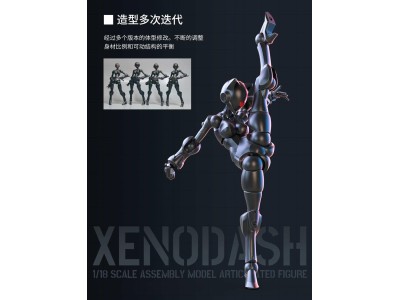SHEIK MAINLAND - Xenodash (Noir) - Model Kit 1/18 