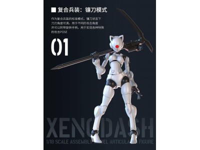 SHEIK MAINLAND - Xenodash (Blanc) - Model Kit 1/18 
