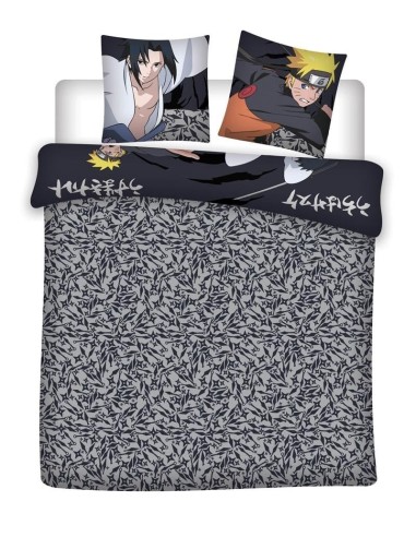 NARUTO - Naruto & Sasuke - Parure de lit 240x220cm + 2x65x65cm 