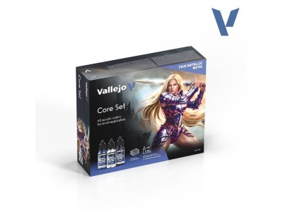 Vallejo peinture acrylique métallique Coffret TMM Core Set