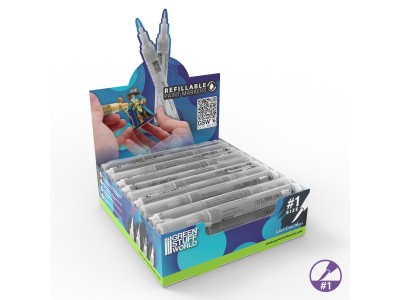 Boîte de marqueurs rechargeables 1 - Détail | Stylo-feutre rechargeable