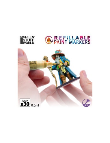 Boîte de marqueurs rechargeables 1 - Détail | Stylo-feutre rechargeable
