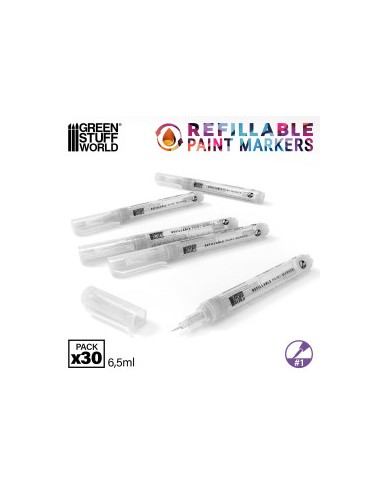 Boîte de marqueurs rechargeables 1 - Détail | Stylo-feutre rechargeable