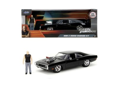 FAST & FURIOUS - 1970 Dodge Charger + Figurine - 1:24