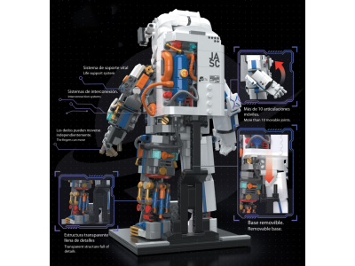 POP SERIES - Kit de Construction - Astronaute - 900pc
