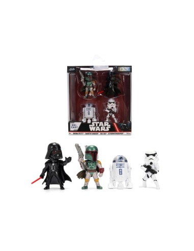 STAR WARS - Pack de 4 Figurines 6cm - Wave 1