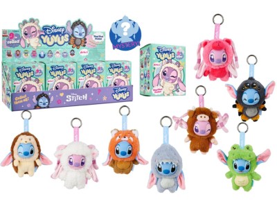 STITCH & ANGEL - Display de 8 Porte-clés YUYUS 12cm - 8 Modèles Wave 2