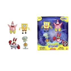 BOB L'EPONGE - Pack de 4 Figurines 6cm