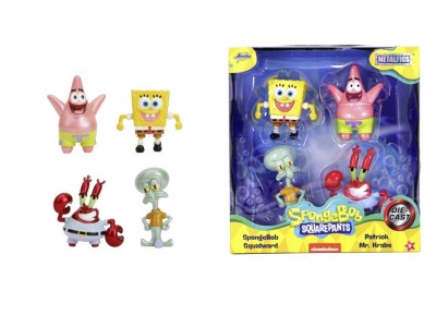 BOB L'EPONGE - Pack de 4 Figurines 6cm