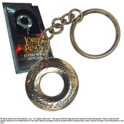 LE SEIGNEUR DES ANNEAUX - Ecriture Elfique - Porte-Clés