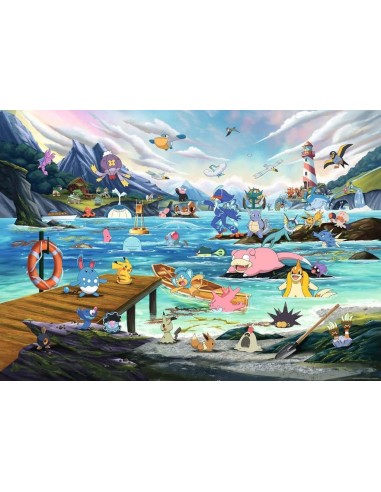 POKEMON - Aquali & Marine tempérée - Puzzle 1000P