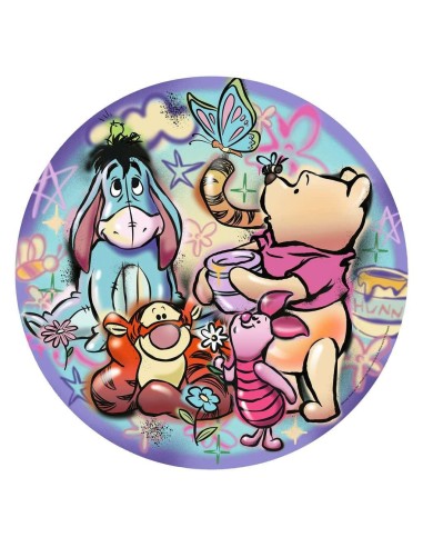 WINNIE L'OURSON - Photo parfaite - Puzzle Rond...