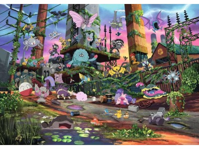 POKEMON - Voltali & Centrale Electrique Récupérée - Puzzle 1000P