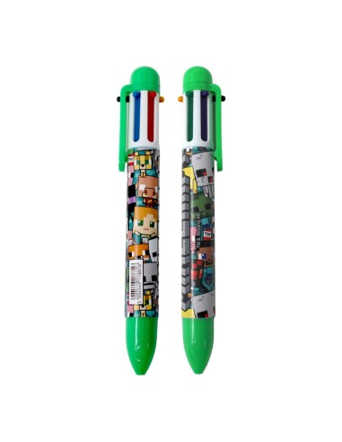 MINECRAFT - Stylos-bille 6 couleur