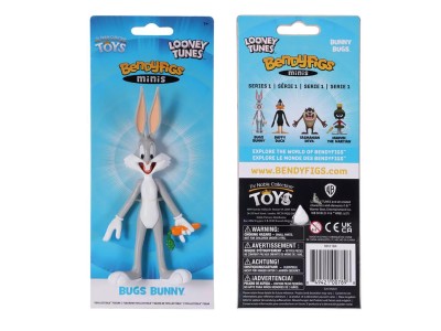 LOONEY TUNES - Bugs - Figurine Mini Bendyfigs 14cm